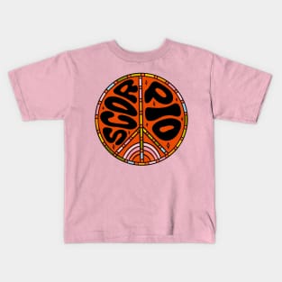 Scorpio Peace Sign Kids T-Shirt
